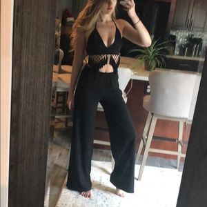 Two Piece Tassle Pant Set